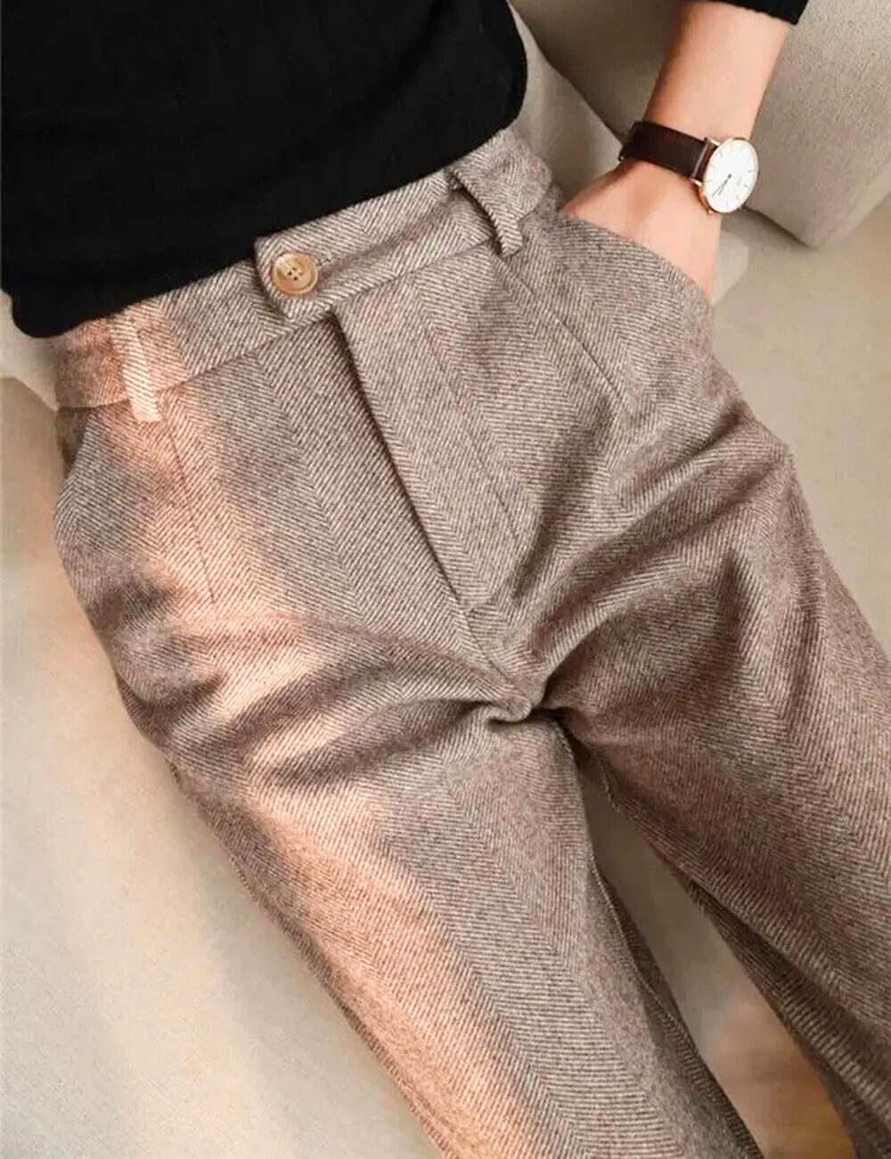 Pantalone Atena™ | Classico Caldo Spigato